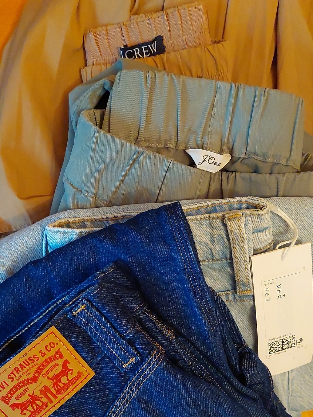 Bundle J Crew Levis &Denim Summer Skirt & Pants XS